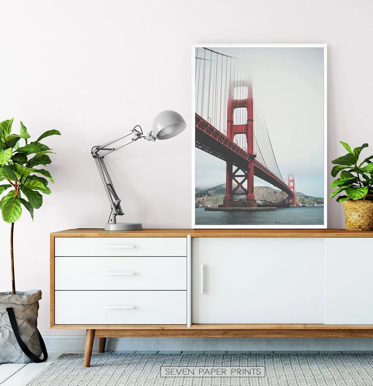 San-Francisco Golden Gate Water Level Poster Natural Colors