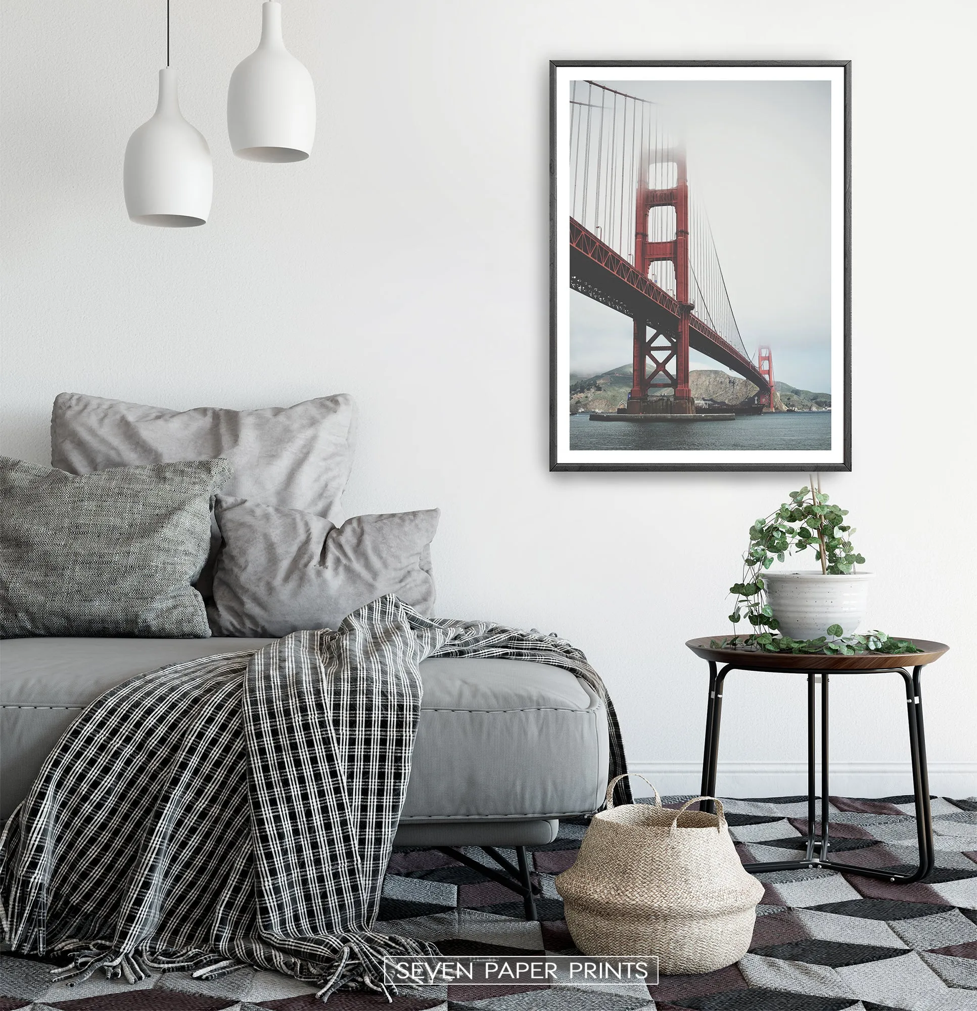 San-Francisco Golden Gate Water Level Poster Natural Colors