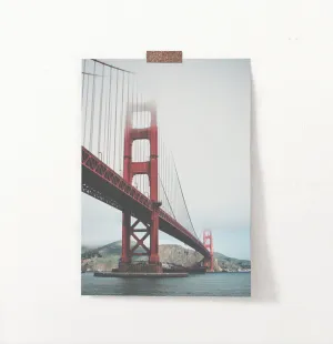 San-Francisco Golden Gate Water Level Poster Natural Colors
