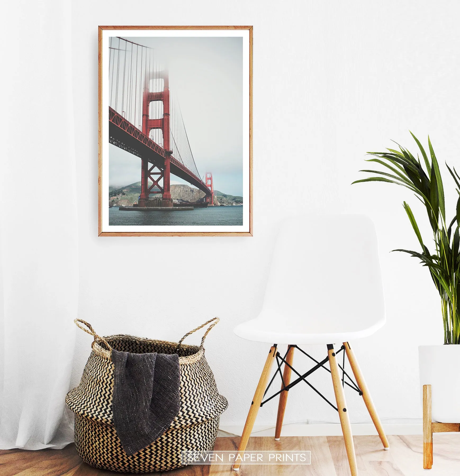 San-Francisco Golden Gate Water Level Poster Natural Colors