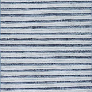 Seville Flatweave Hand-Made Carpet, Denim