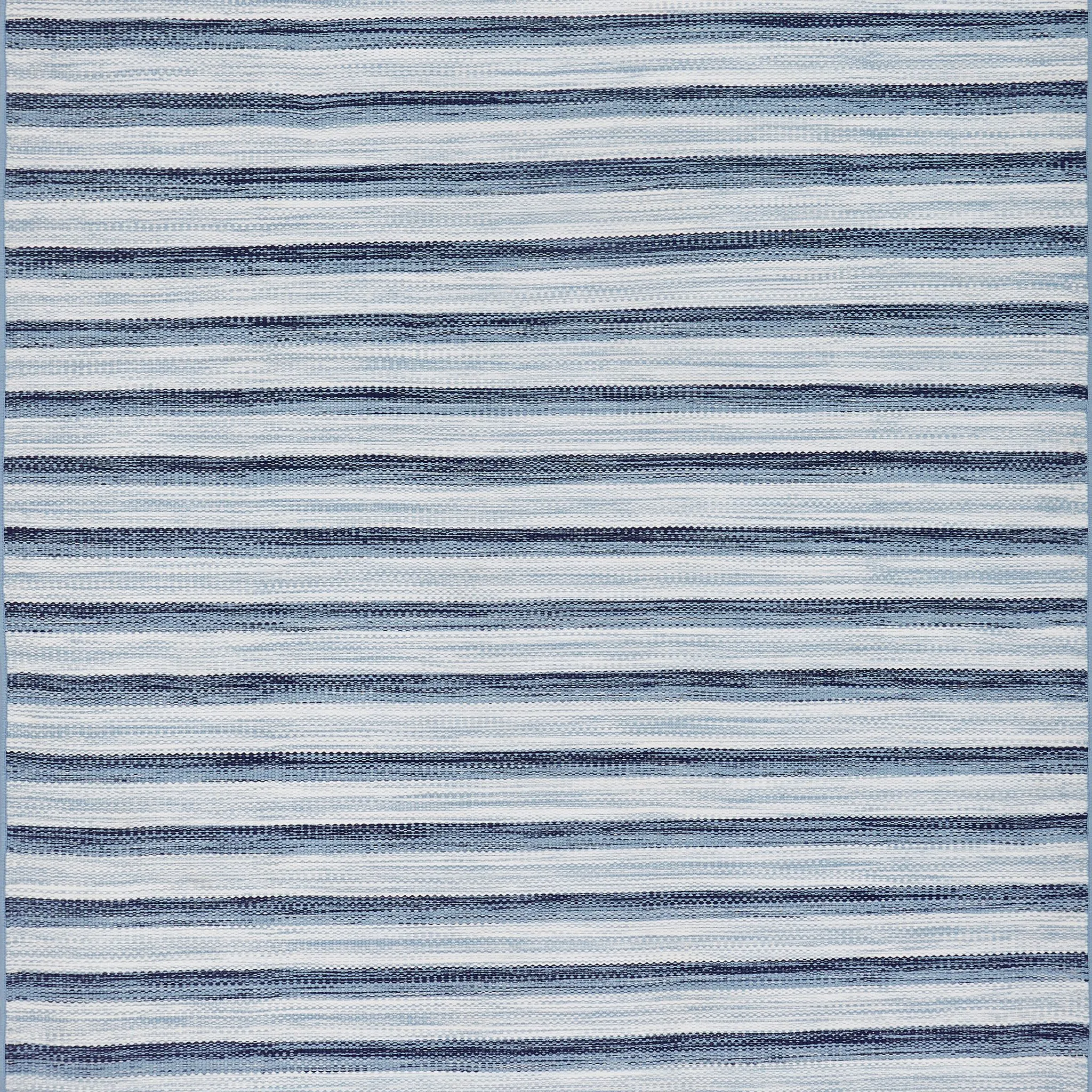 Seville Flatweave Hand-Made Carpet, Denim