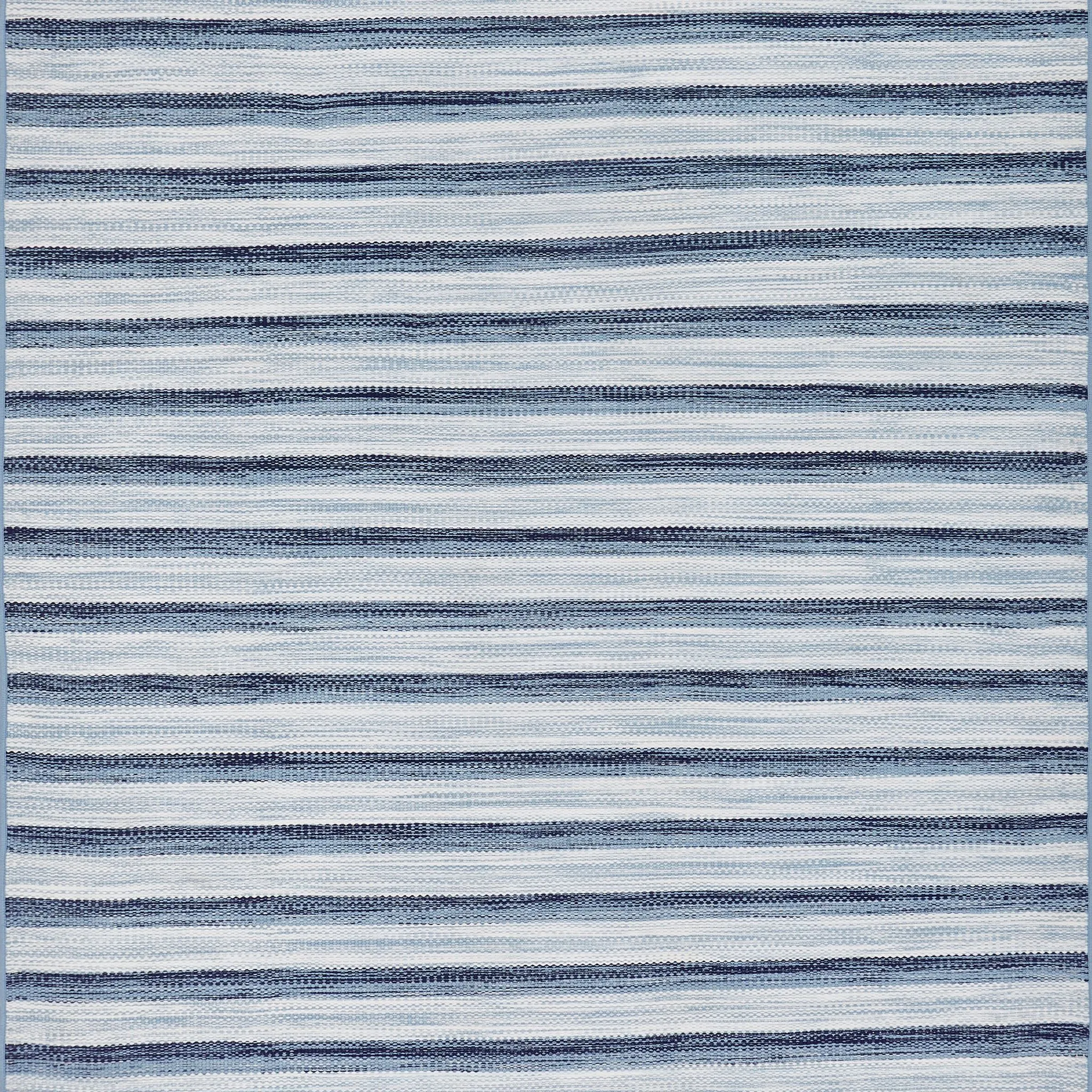 Seville Flatweave Hand-Made Carpet, Denim