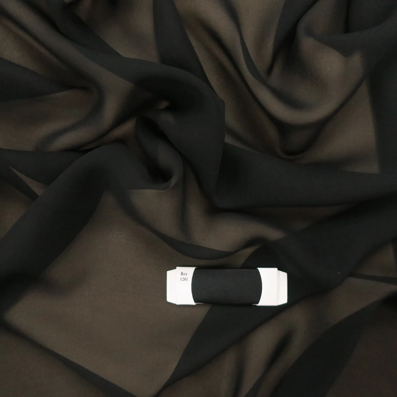 Silk Georgette Chiffon Fabric 54" Black Solid 10mm 100% Silk