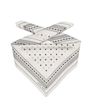 Sophia Scarf in Black and Ivory