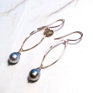 Tahitian Pearl Drop Earrings