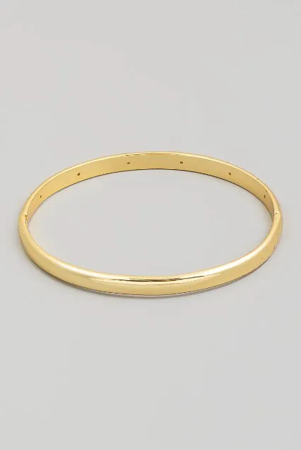 Tangled Star Gold Dipped Studded Engraved Bracelet - Gold