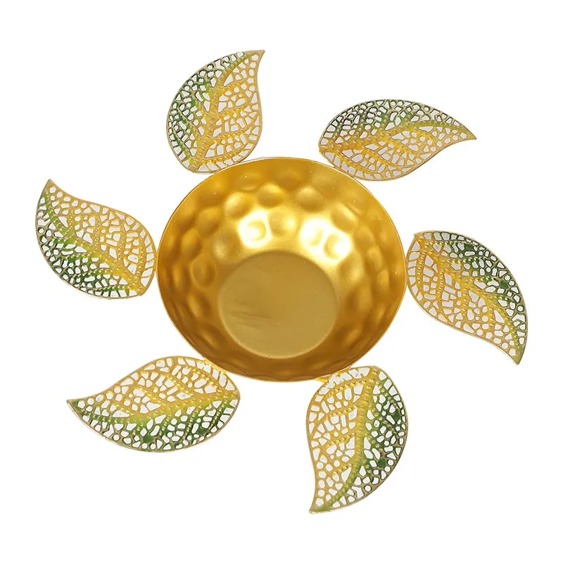 Traditional Brass Urli & Diya  Set