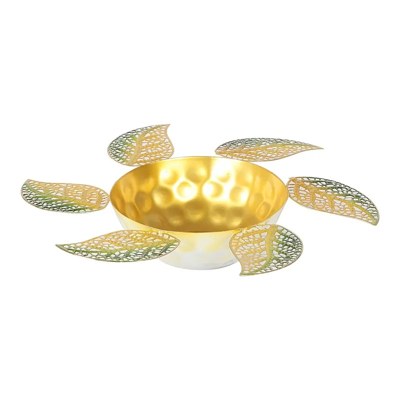Traditional Brass Urli & Diya  Set