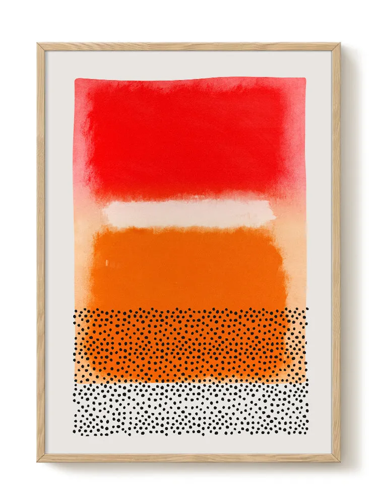 Warm abstract modern art sunset
