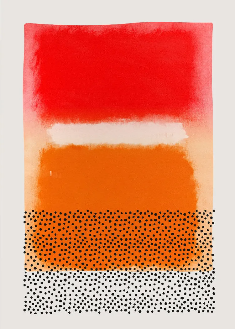 Warm abstract modern art sunset