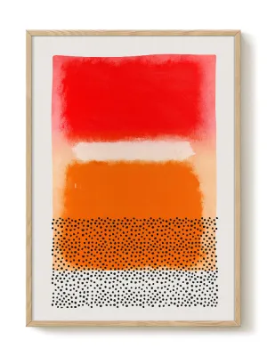 Warm abstract modern art sunset