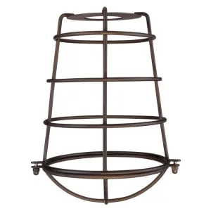 Westinghouse 8503300 Oil Rubbed Bronze Finish Cage Shade with Closed Bottom